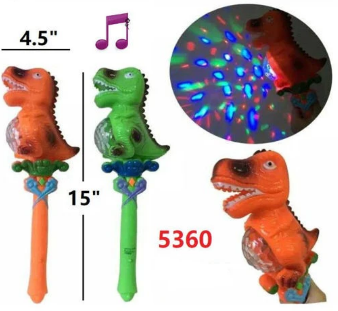 Dino Flash Disco Ball Wand