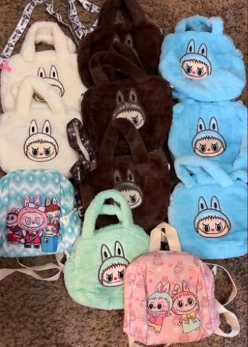 Labubu-Style Plush Handbags – Assorted Colors