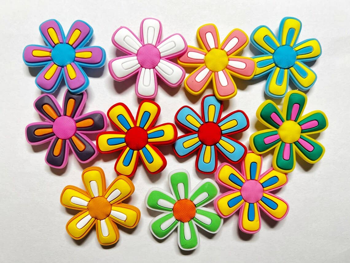 Pick your own Colorful Flowers Design Theme Shoe Charms Best Quality JuliesDecalDesign: #3
