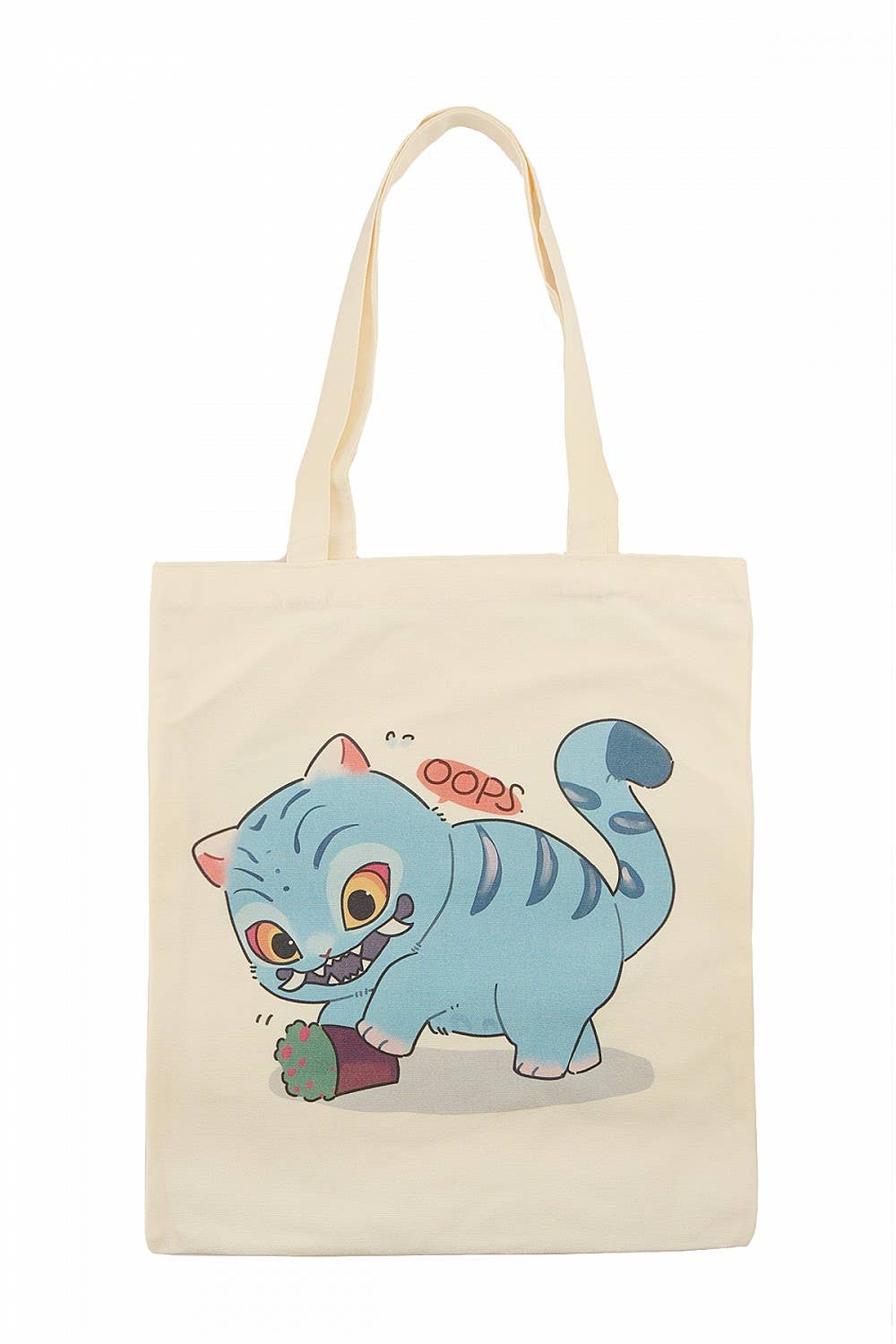 K-pop Demon Hunter Blue Tiger Derpy KPOP CANVAS TOTE BAG: MIX