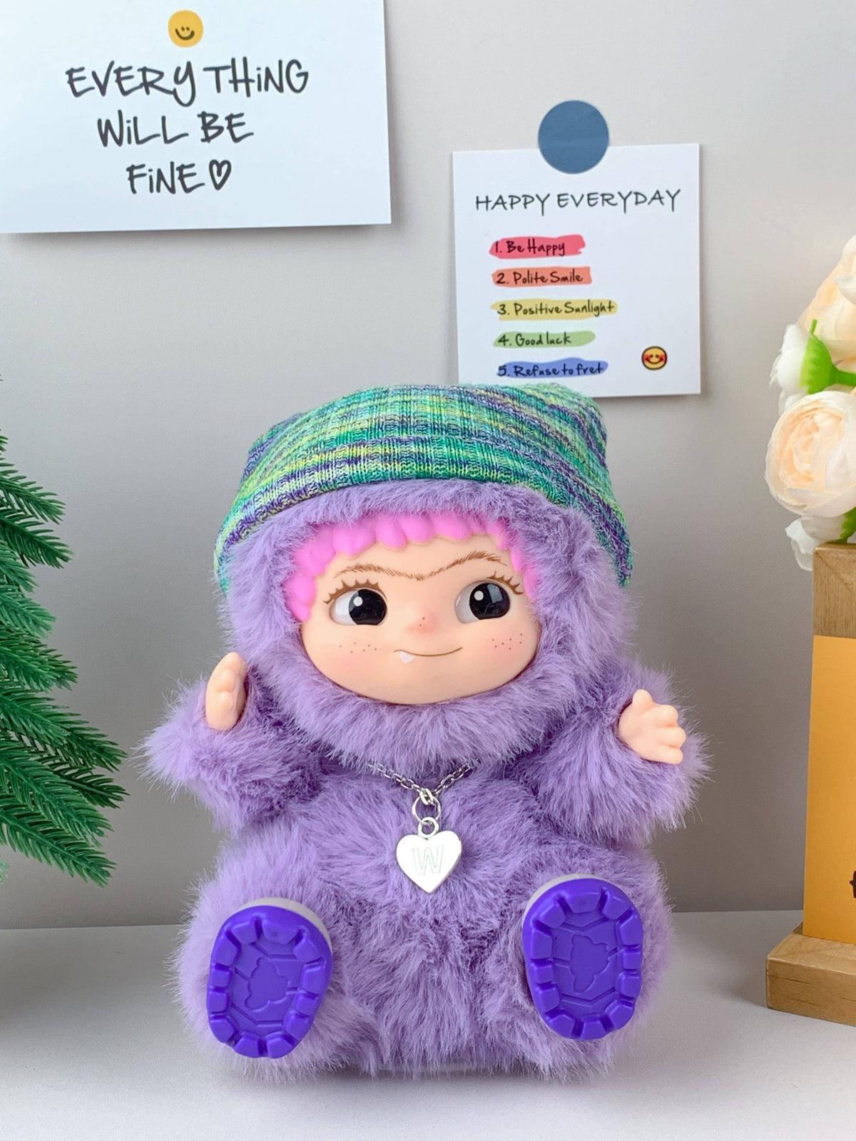 Wakuku dolls – One-of-a-Kind Art Toy: Mix colors