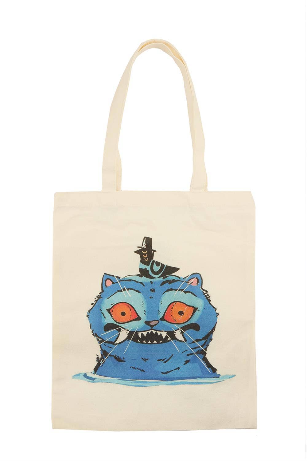 K-pop Demon Hunter Blue Tiger Derpy KPOP CANVAS TOTE BAG: MIX