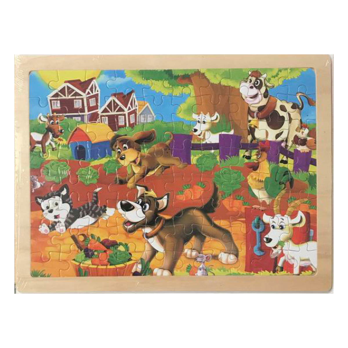 Wooden Jigsaw Puzzle, 6 Options Available: Barnyard