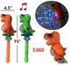 Dino Flash Disco Ball Wand