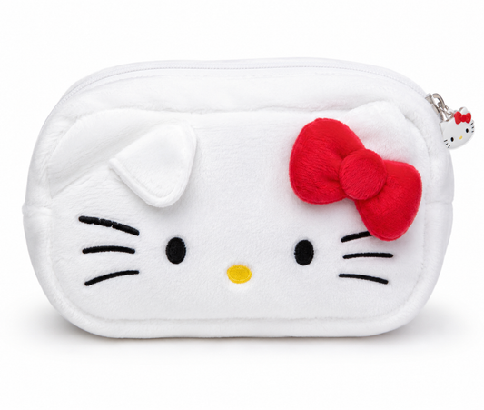 Hello Kitty Plush Zipper Pouch