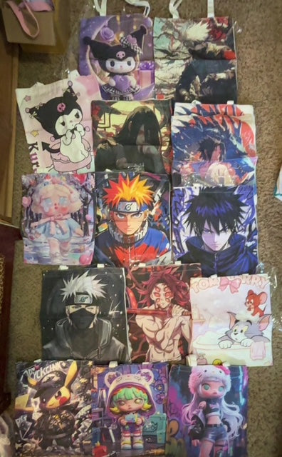 Character Tote Bags – Assorted Designs