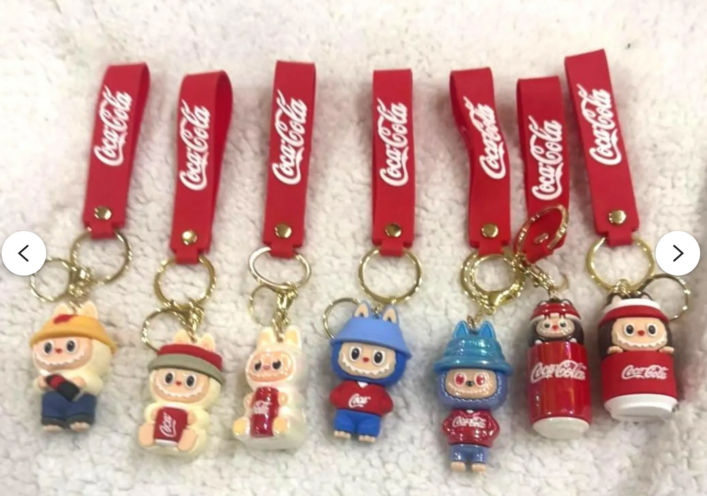 Labubu Key Chains Coca-Cola