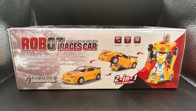 Robot Races Car