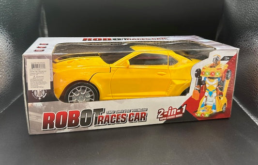 Robot Races Car
