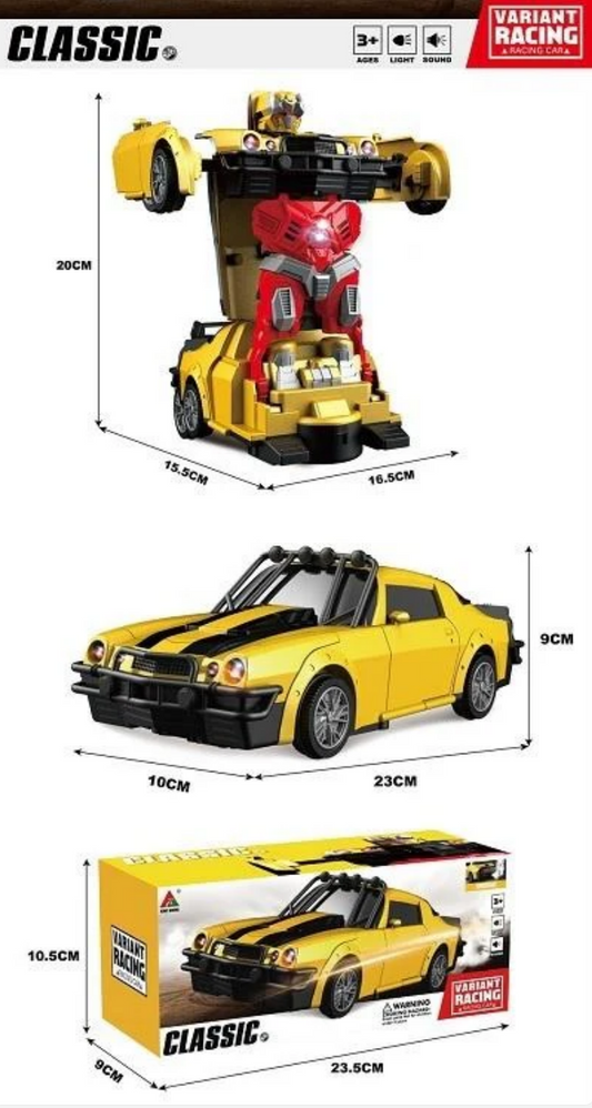 Robot Races Car