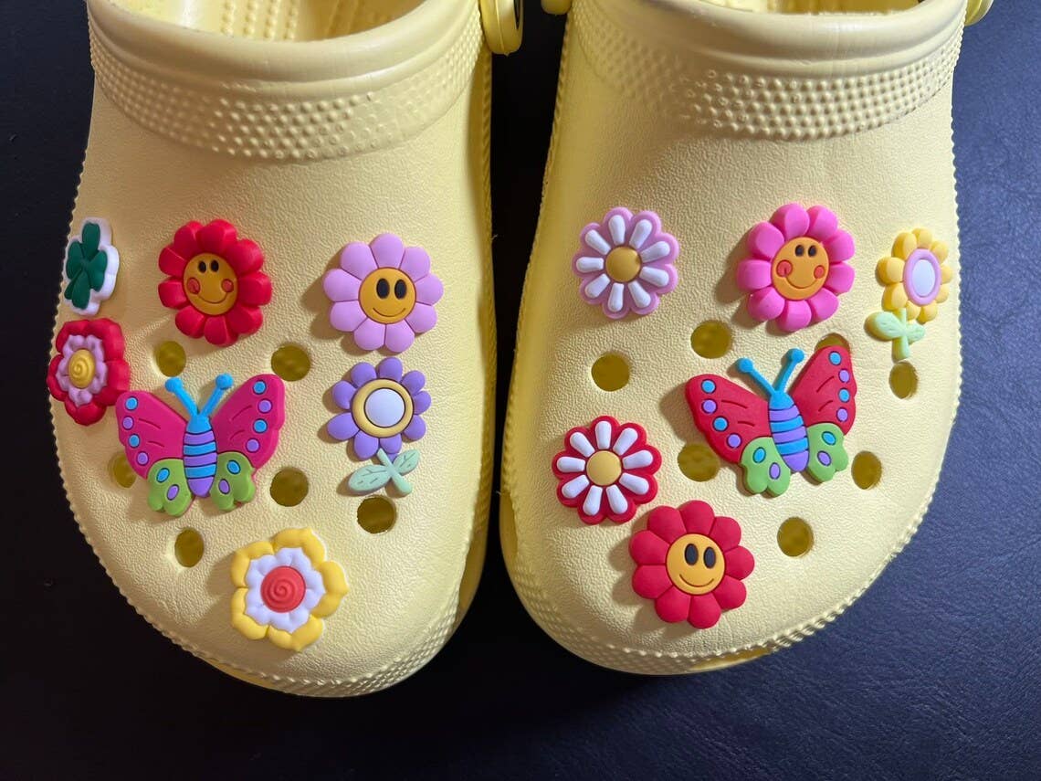 Pick your own Colorful Flowers Design Theme Shoe Charms Best Quality JuliesDecalDesign: #3