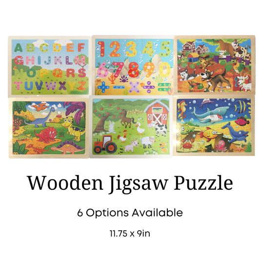 Wooden Jigsaw Puzzle, 6 Options Available: Barnyard